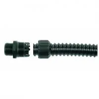 Фитинг XF16/M16/D, полиамид 66, черный, резьба M16, d16, 10 шт. в пачке