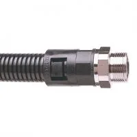 Фитинг AL21/050/SA/BL, прямой поворотный, полиамид 66/никел.латунь, черный, резьба 050, d21, 10 шт. в пачке