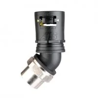 Фитинг AT54/M63/SF45J/BLY, 45°, РА66/никел.латунь/эласт., черный/желтый, резьба M63, d54, 2 шт. в пачке
