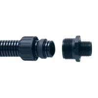 Фитинг ASC54/M50/A/BL, прямой, полиамид 66, черный, резьба M50, d54, 2 шт. в пачке