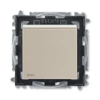 Переключатель одноклавишный ABB Levit IP44 кофе макиато / белый