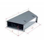 Короба трехканальные плоские с горизонтальным поворотом на 45º ККБ – 3 УГП Короба трехканальные плоские с горизонтальным поворотом на 45º ККБ – 3 УГП