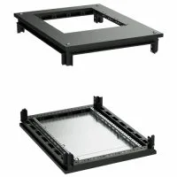 Крыша с фланцем и основание для напольных 19" IT-корпусов ДКС серии CQE 600 x 1200, RAL9005