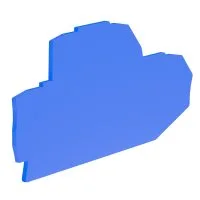 Крышка для двухуровневой клеммы на 2,5 кв.мм. синяя