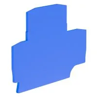 Крышка для двухуровневой клеммы на 4 кв.мм. синяя