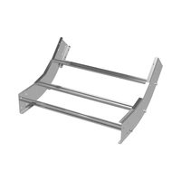 Угол лестничный вертикальный внутренний 45 градусов 150х1000, толщ. 3 мм, R600, в комплекте с крепёжными элементами, необходимыми для монтажа, алюминий
