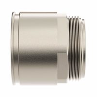Муфта труба-коробка д.50мм, IP66/IP67, М50х1,5 никелированная латунь