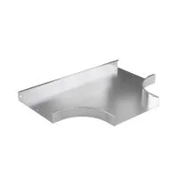 Ответвитель Т-образный 50х150, 0,8 мм, INOX304 в комплекте с крепежными элементами и соединительными пластинами, необходимыми для монтажа