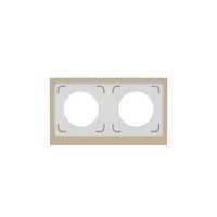 Рамка 2 поста IP44, KANT, ванильный марципан