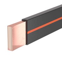Гибкая шина в ПВХ изоляции, 5x100x1мм, In-1385А (ΔT-50K) 2м