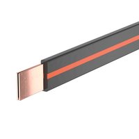 Гибкая шина в ПВХ изоляции, 10x15,5x0,8мм,In-455А(ΔT-50K) 2м