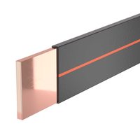 Гибкая шина в ПВХ изоляции, 10x80x1мм, In-1775А (ΔT-50K) 2м