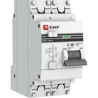 АВДТ АД-32 1P+N 40А х-ка C 30мА тип AC эл. 6кА PROXIMA EKF