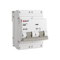 Авт. выкл. ВА 47-100M 2P 125А (D) 10kA без тепл. расцепит. EKF PROXIMA
