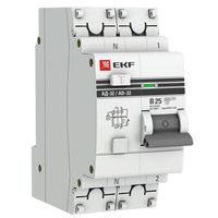 АВДТ АД-32 1P+N 25А х-ка B 10мА тип AC эл. 4,5кА PROXIMA EKF