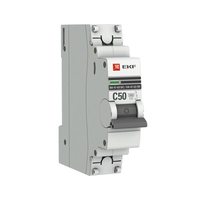 Авт. выкл. ВА 47-63 DC 1P 50А (С) 6кА EKF PROXIMA