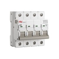 Авт. выкл. AV-6 4P 2A (K) 6kA EKF AVERES