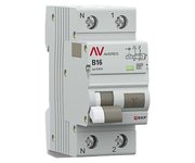 АВДТ DVA-6 1P+N 16А х-ка B 10мА тип A эл-мех. 6кА AVERES EKF