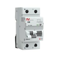 АВДТ DVA-6 1P+N 40А х-ка C 100мА тип A эл-мех. 6кА AVERES EKF