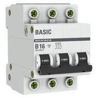 Авт. выкл. ВА 47-29 3P 16А (B) 4,5кА BASIC