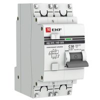 АВДТ АД-32 1P+N (S) 50А х-ка C 100мА тип АС эл. 4,5кА PROXIMA EKF