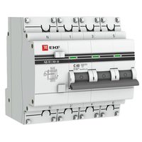 АВДТ АД-32 3P+N 40А х-ка С 100мА тип AC эл. 4,5кА PROXIMA EKF