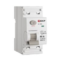 ВДТ ВД-100N 2P 80А 300мА AC эл-мех 6кА PROXIMA EKF