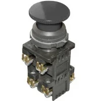 КЕ-192 У2 исп.3, черный, 2з+2р, гриб без фиксации, IP54, 10А ,660В, выключатель кнопочный (ЭТ)