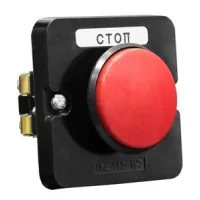 ПКЕ 112-1 У3, 10А, 660В, 1 элемент, красный гриб, в нишу, IP40, пост управления (ЭТ)