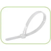 Кабельная стяжка разъёмная 7,5х200 белая (уп./100шт) HLT