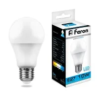 Лампа светодиодная Feron LB-92 Шар E27 10W 6400K