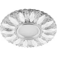 Светильник встраиваемый с белой LED подсветкой Feron CD917 потолочный MR16 G5.3 прозрачный-матовый
