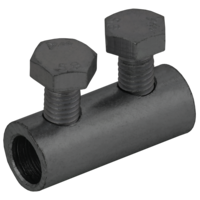 Зажим соединительный прямой пруток-пруток 6-8мм оцинкованная сталь TD IEK