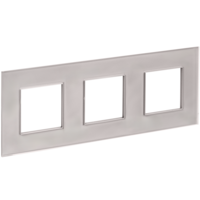 SKANDY Рамка 3-местная SK-F23Sh стекло шампань IEK