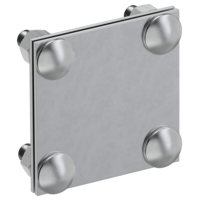 Зажим крестообразный полоса-полоса 40мм оцинкованная сталь HDZ IEK