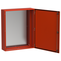 TITAN 5 Корпус металлический ЩМП-100.80.25 УХЛ1 IP66 RAL3020 красный IEK