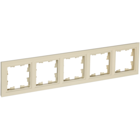 Рамка 5-м BRITE РУ-5-БрКр беж. IEK BR-M52-K10 в Рамка декоративная для электроустановочных устройств от IEK ( ИЭК ) в интернет магазине ЭлектроОм электротовары BR-M52-K10 BR-M52-K10 IEK ( ИЭК )
