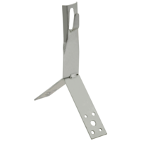 Держатель проводника круглого 6-8мм для конька h=100мм нержавеющая сталь IEK