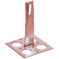 Держатель проводника круглого 6-8мм для плоской кровли h=150мм медь IEK