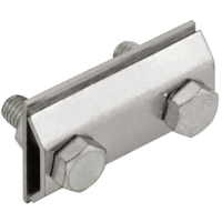 Зажим соединительный сквозной пруток-пруток 8мм нержавеющая сталь IEK