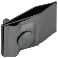 Держатель проводника круглого 6-10мм для фальца прямой h=60мм оцинкованная сталь TD IEK