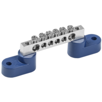 Шина N ноль на двух угловых изоляторах с никелевым покрытием ШНИ-6х9-6-У2-С IEK