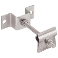 Держатель-зажим соединительный проводника круглого 6-10мм опорный L=100мм нержавеющая сталь IEK