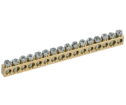 TEKFOR Шина нулевая сечение 6х9 16 отверстий IEK