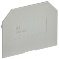 Заглушка для колодки клеммной CTS 6/10мм2 серая IEK