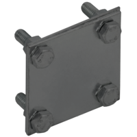 Зажим крестообразный полоса-полоса 30мм оцинкованная сталь TD IEK