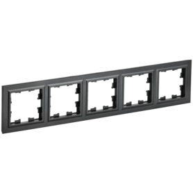 Рамка 5-м BRITE РУ-5-БрЧ черн. IEK BR-M52-K02 в Рамка декоративная для электроустановочных устройств от IEK ( ИЭК ) в интернет магазине ЭлектроОм электротовары BR-M52-K02 BR-M52-K02 IEK ( ИЭК )