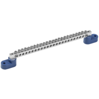 Шина N ноль на двух угловых изоляторах с никелевым покрытием ШНИ-6х9-24-У2-С IEK