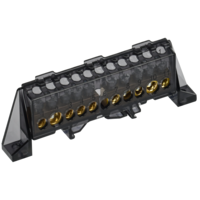 TEKFOR Шина N ноль в комбинированном DIN-изоляторе Стойка 8х12-(5+5)-Ч IEK