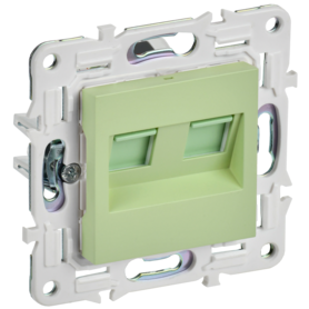SKANDY Розетка компьютерная двойная RJ45 кат.5E SK-K03G мятный IEK в Розетка от IEK ( ИЭК ) в интернет магазине ЭлектроОм электротовары SK-K20-1-K06 SK-K20-1-K06 IEK ( ИЭК )